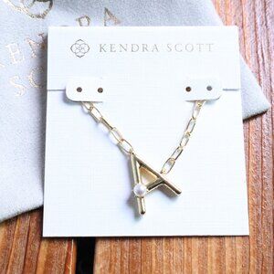 Kendra Scott Gold Initial 'A' Necklace